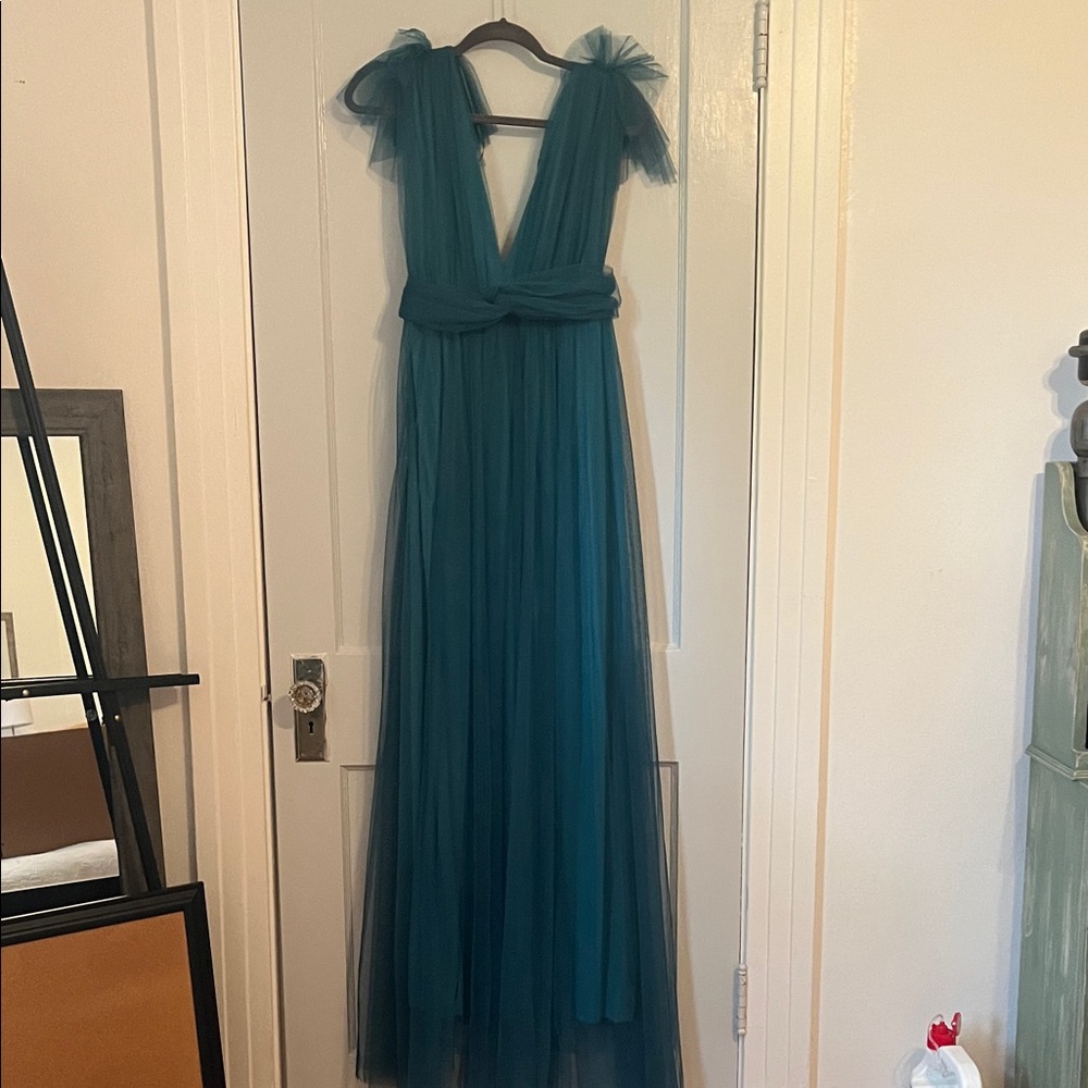 Luxxel Teal Backless Dress